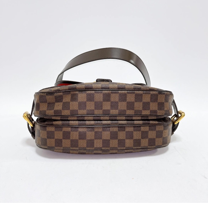 【93%新✨】LV棕色棋盤格中古腋下包｜單肩包 Damier Ebene Highbury-4