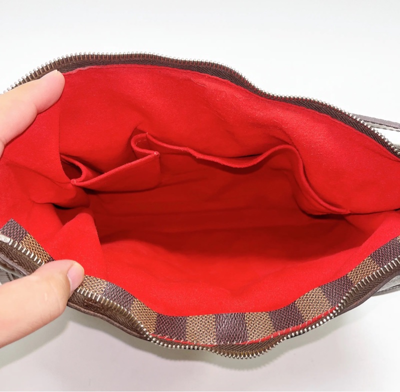 【93%新✨】LV棕色棋盤格中古腋下包｜單肩包 Damier Ebene Highbury-8