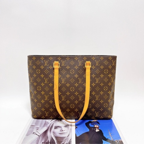 【95%新✨】LV 老花中古大號薇薇安手提包 Luco Tote Bag