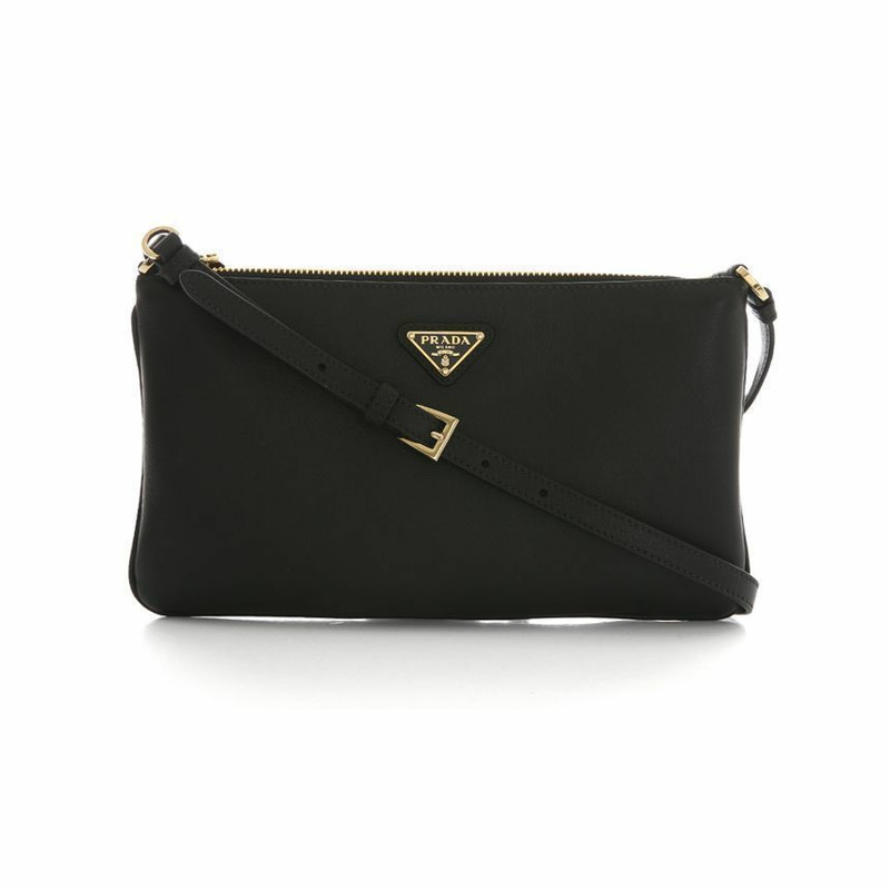 PRADA 黑色迷你皮革小包 25SS 1BC238 2CYS F0002-1