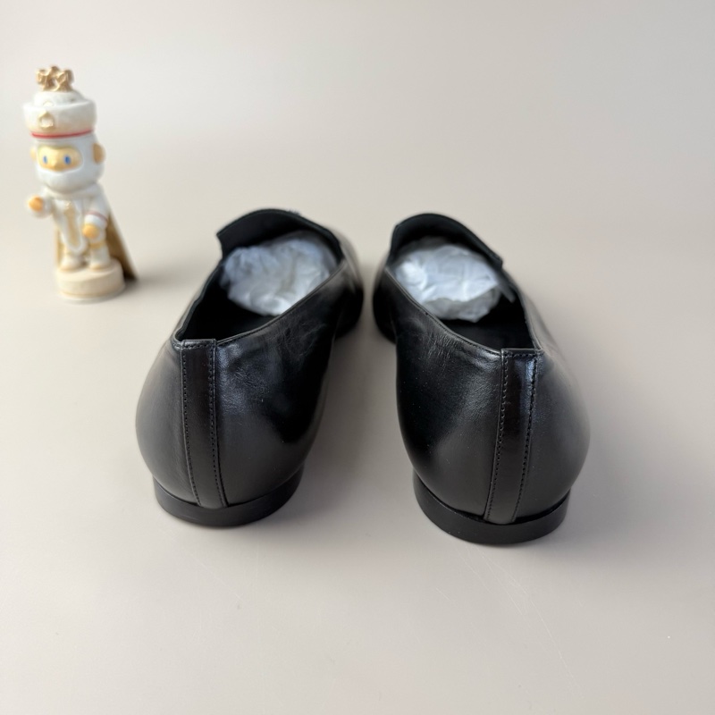 97新，CHANEL/香奈兒 純黑雕花LOGO低跟鞋 36碼-2