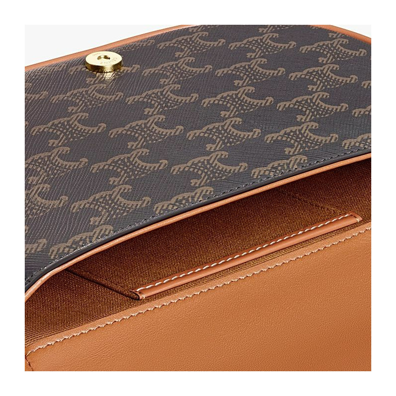 CELINE Celine 波點單肩背包 - Triomphe 帆布小牛皮款 122652GTL 04LU-10