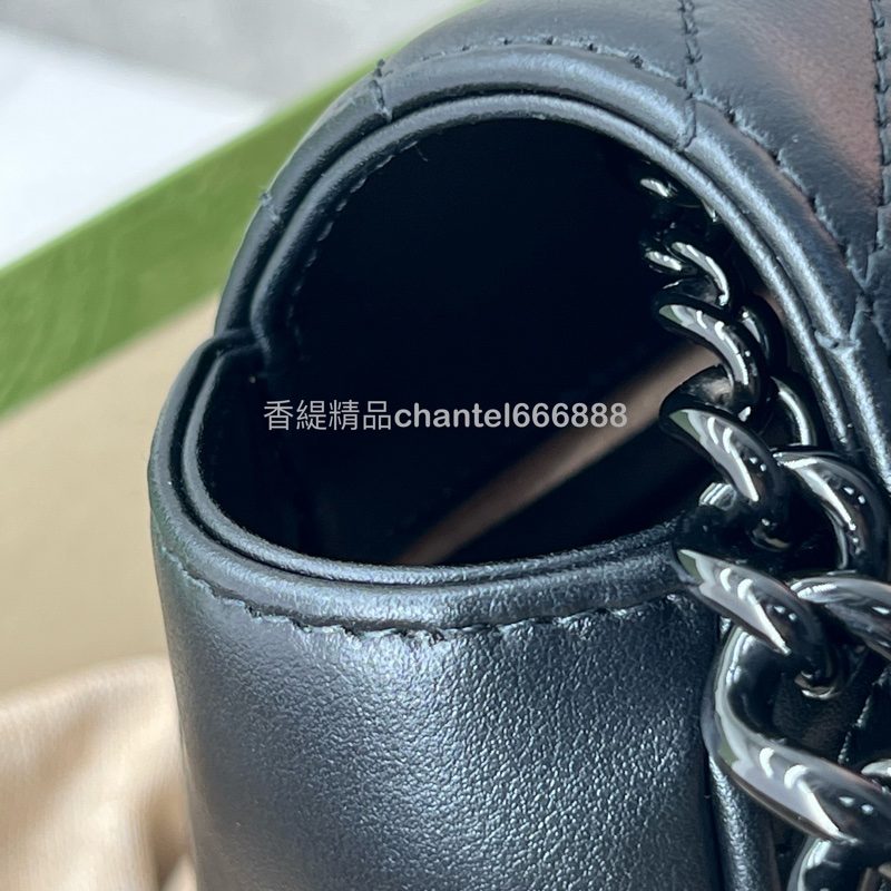 💗香緹國際精品💗 685 Gucci 馬蒙黑鏈帶包 #盒裝完整-4