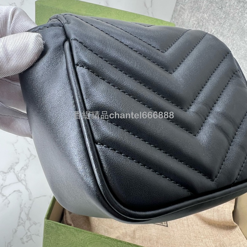 💗香緹國際精品💗 685 Gucci 馬蒙黑鏈帶包 #盒裝完整-7