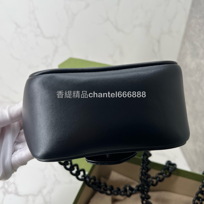 💗香緹國際精品💗 685 Gucci 馬蒙黑鏈帶包 #盒裝完整-8