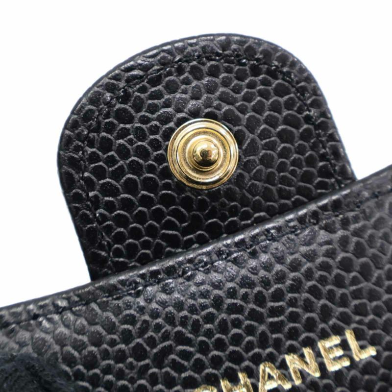 黑色牛皮 菱格紋 荔枝紋 卡夾 名片夾 AP0214【CHANEL 香奈兒】 AP0214-15