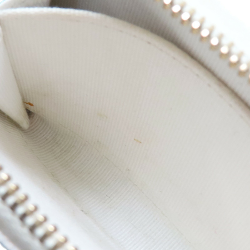 白色 荔枝紋牛皮 Coin Case 拉鍊零錢包【CHANEL 香奈兒】-12
