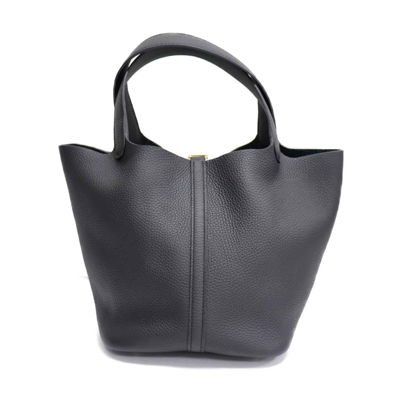 黑色 TC牛皮 Picotin Lock 22 手提包 K刻【HERMES 愛馬仕】-1