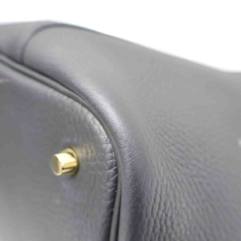 黑色 TC牛皮 Picotin Lock 22 手提包 K刻【HERMES 愛馬仕】-8