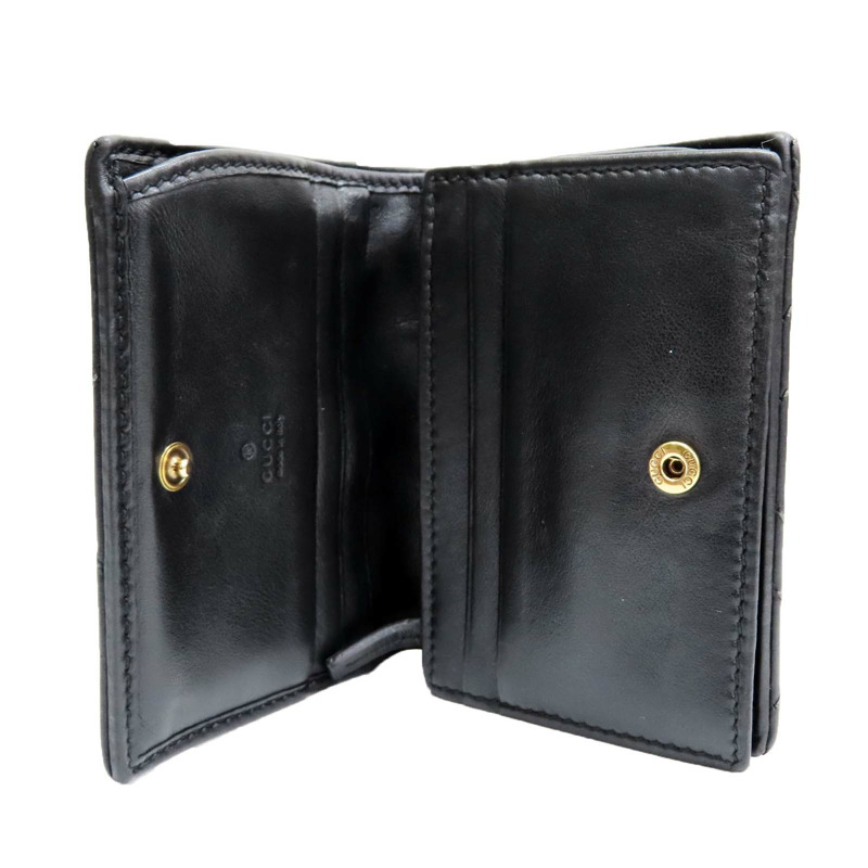 黑色 牛皮 GG Marmont Wallet 兩折短夾【GUCCI 古馳】 466492-4
