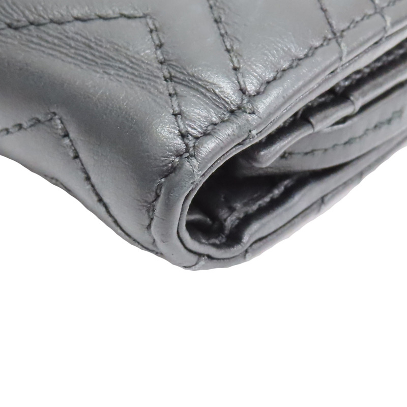 黑色 牛皮 GG Marmont Wallet 兩折短夾【GUCCI 古馳】 466492-9