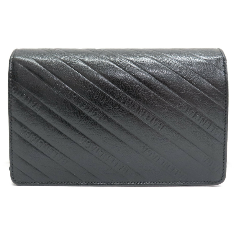 黑色牛皮 BB 鏈條 肩背包 561507【Balenciaga 巴黎世家】 561507-1