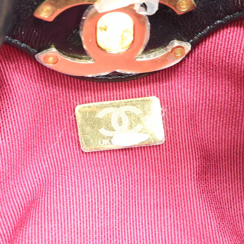黑色羊皮 Mini Hobo 肩背包【CHANEL 香奈兒】 AS4966-6