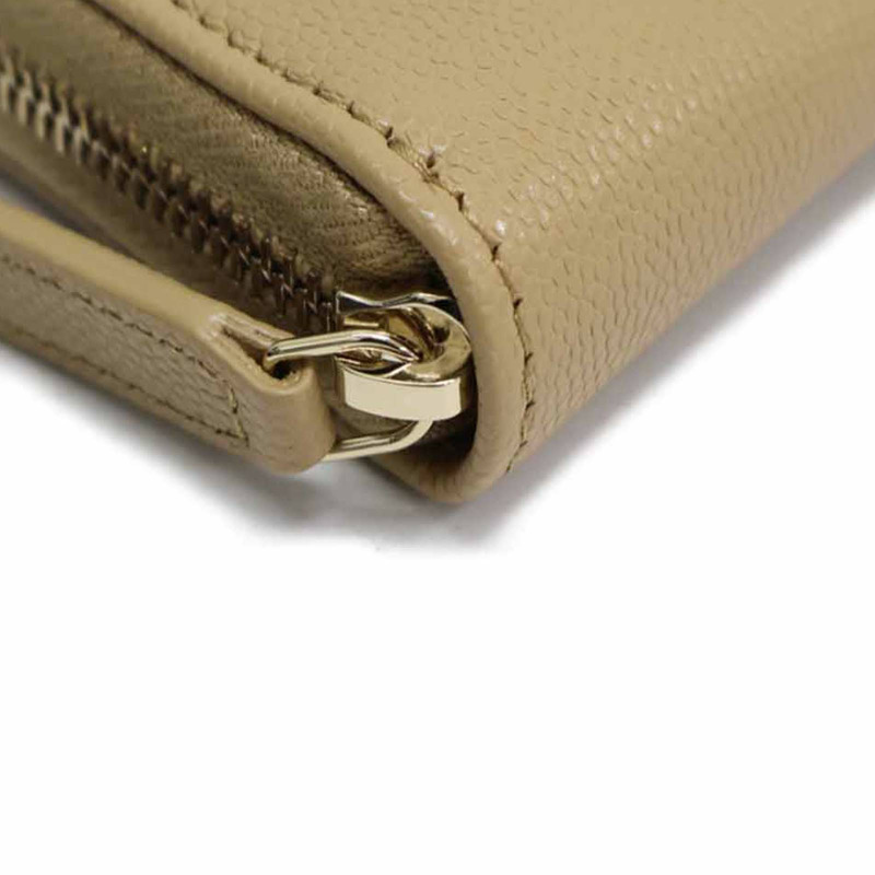 卡其色牛皮 拉鍊 零錢包 AP4658【CHANEL 香奈兒】 AP4658-11