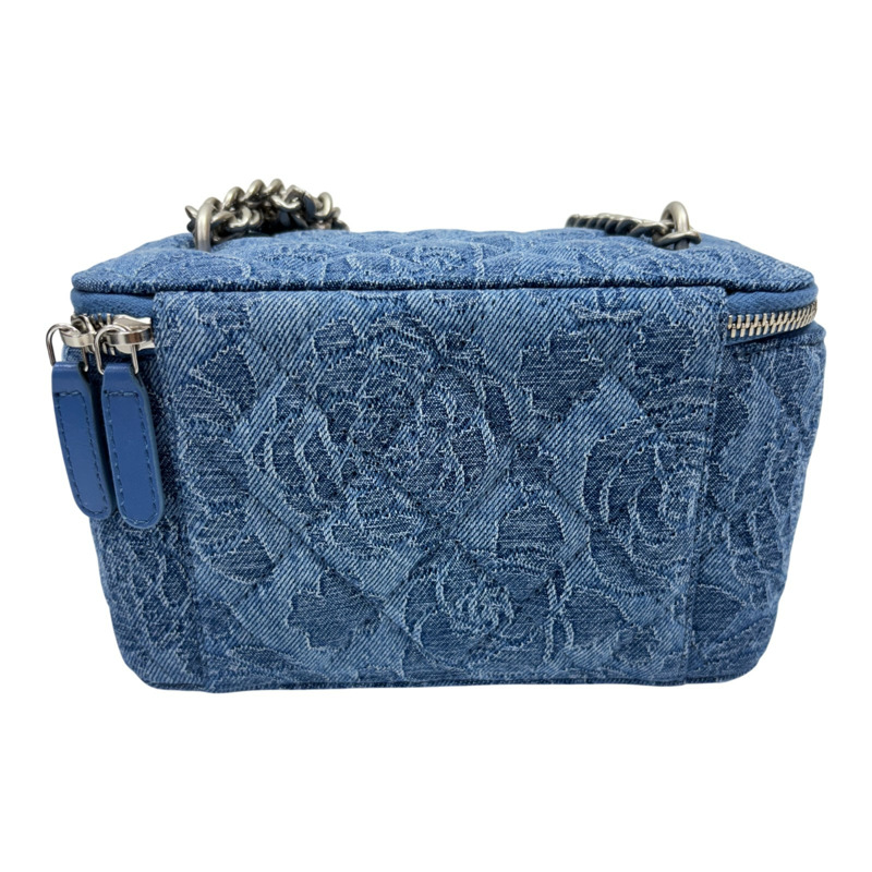 藍色 丹寧布 長方盒 Sweetheart Small Vanity Case 肩背包 【CHANEL 香奈兒】 AP3204-2