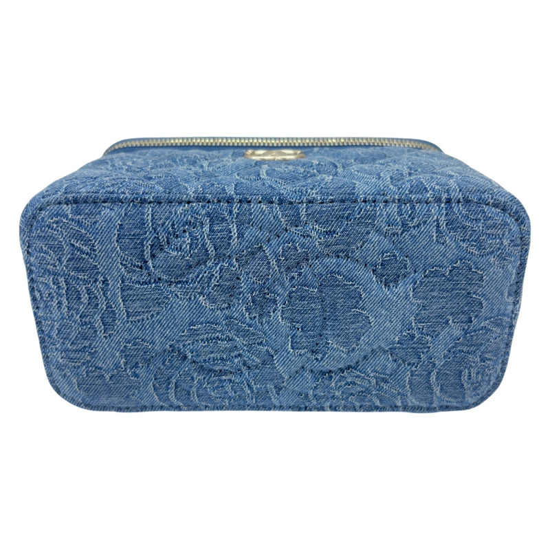 藍色 丹寧布 長方盒 Sweetheart Small Vanity Case 肩背包 【CHANEL 香奈兒】 AP3204-3