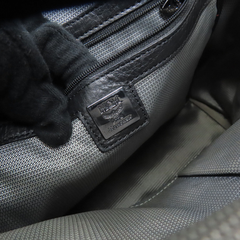 白色帆布 Visetos系列 Stark Bebe Boo 後背包【MCM】-10