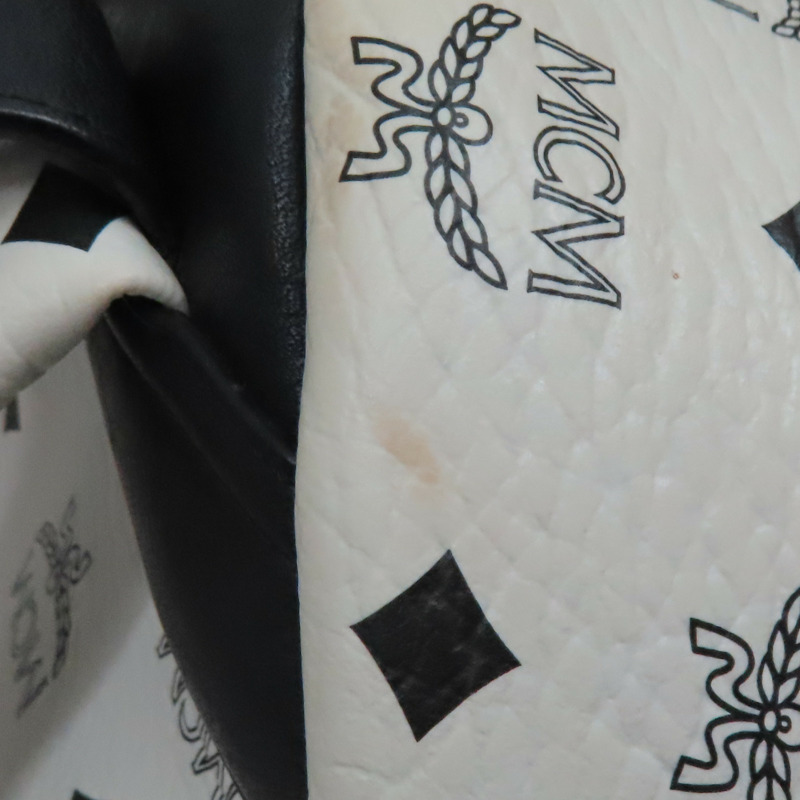 白色帆布 Visetos系列 Stark Bebe Boo 後背包【MCM】-19