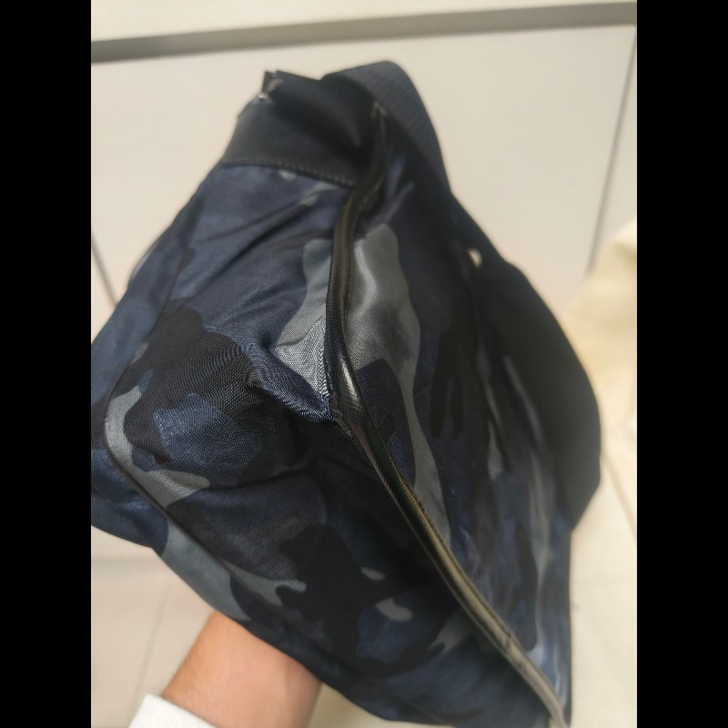 🔥年終狂降🔥【限時降價只到12/31（原23,800）】【8成新】㊣✨PRADA✨普拉達 藍色 迷彩 帆布 皮革 口袋 郵差包 肩背包 斜背包 /二手包/二手精品🌳二手樹屋🌳-9