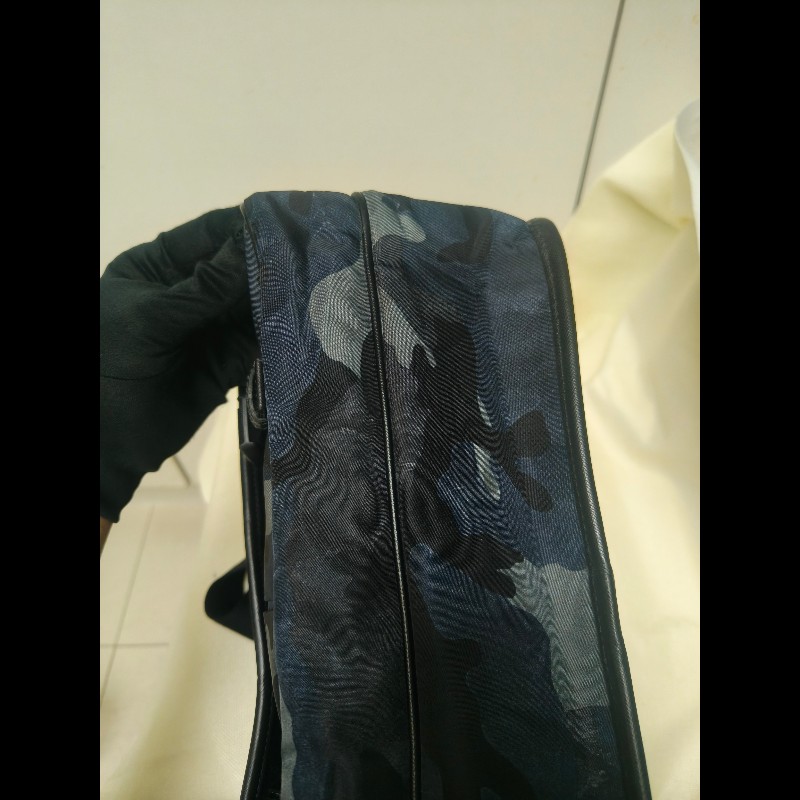 🔥年終狂降🔥【限時降價只到12/31（原23,800）】【8成新】㊣✨PRADA✨普拉達 藍色 迷彩 帆布 皮革 口袋 郵差包 肩背包 斜背包 /二手包/二手精品🌳二手樹屋🌳-11