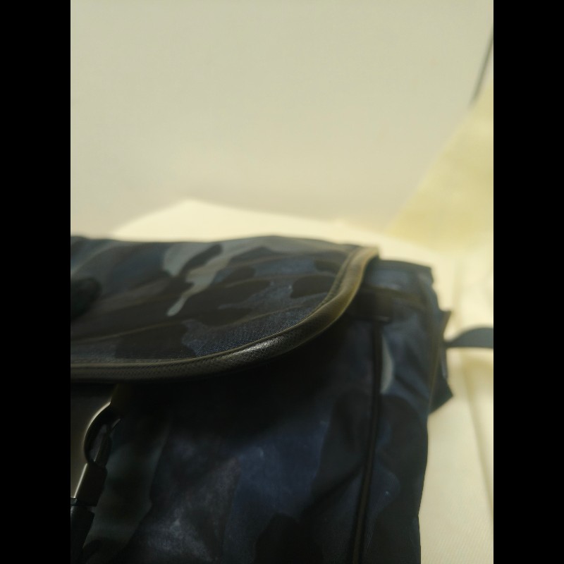 🔥年終狂降🔥【限時降價只到12/31（原23,800）】【8成新】㊣✨PRADA✨普拉達 藍色 迷彩 帆布 皮革 口袋 郵差包 肩背包 斜背包 /二手包/二手精品🌳二手樹屋🌳-15