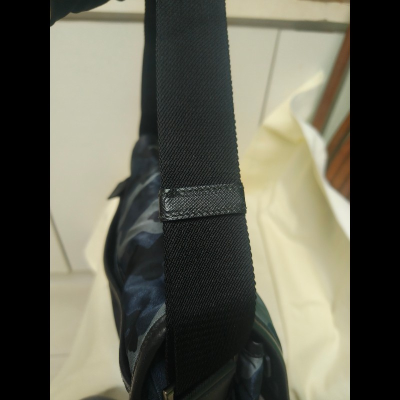 🔥年終狂降🔥【限時降價只到12/31（原23,800）】【8成新】㊣✨PRADA✨普拉達 藍色 迷彩 帆布 皮革 口袋 郵差包 肩背包 斜背包 /二手包/二手精品🌳二手樹屋🌳-28