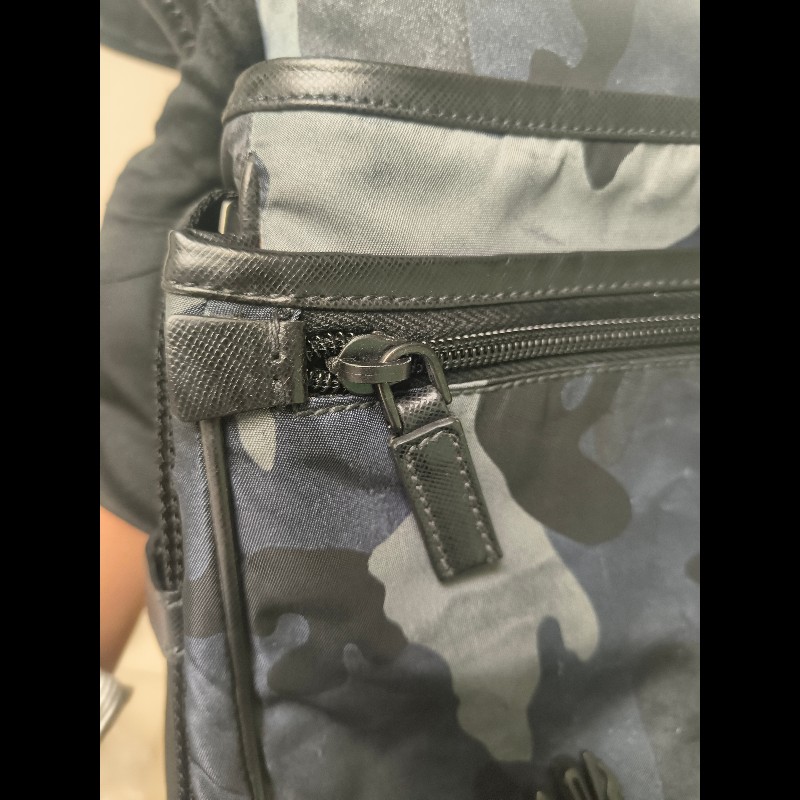 🔥年終狂降🔥【限時降價只到12/31（原23,800）】【8成新】㊣✨PRADA✨普拉達 藍色 迷彩 帆布 皮革 口袋 郵差包 肩背包 斜背包 /二手包/二手精品🌳二手樹屋🌳-36