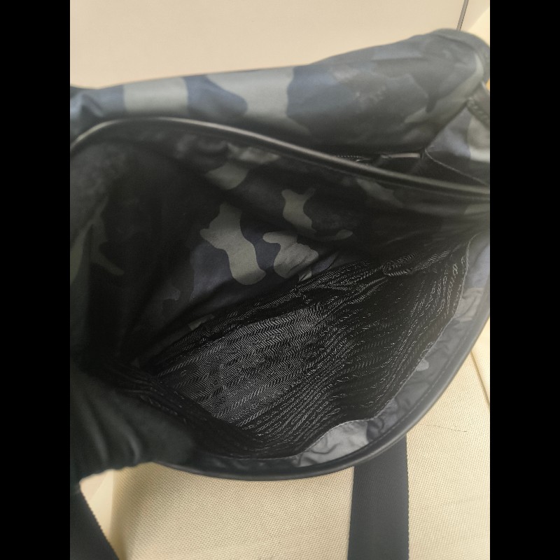 🔥年終狂降🔥【限時降價只到12/31（原23,800）】【8成新】㊣✨PRADA✨普拉達 藍色 迷彩 帆布 皮革 口袋 郵差包 肩背包 斜背包 /二手包/二手精品🌳二手樹屋🌳-38