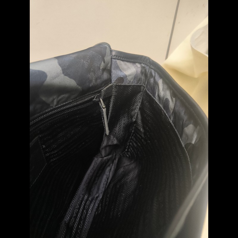 🔥年終狂降🔥【限時降價只到12/31（原23,800）】【8成新】㊣✨PRADA✨普拉達 藍色 迷彩 帆布 皮革 口袋 郵差包 肩背包 斜背包 /二手包/二手精品🌳二手樹屋🌳-40