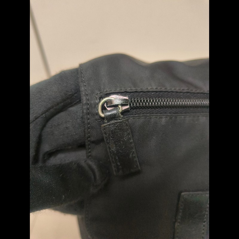 🔥年終狂降🔥【限時降價只到12/31(原18,800)】㊣✨PRADA✨(附防塵袋)普拉達 黑色 帆布 皮革 口袋 郵差包 肩背包 斜背包 /二手包/二手精品🌳二手樹屋🌳-15