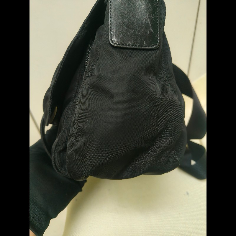 🔥年終狂降🔥【限時降價只到12/31(原18,800)】㊣✨PRADA✨(附防塵袋)普拉達 黑色 帆布 皮革 口袋 郵差包 肩背包 斜背包 /二手包/二手精品🌳二手樹屋🌳-23