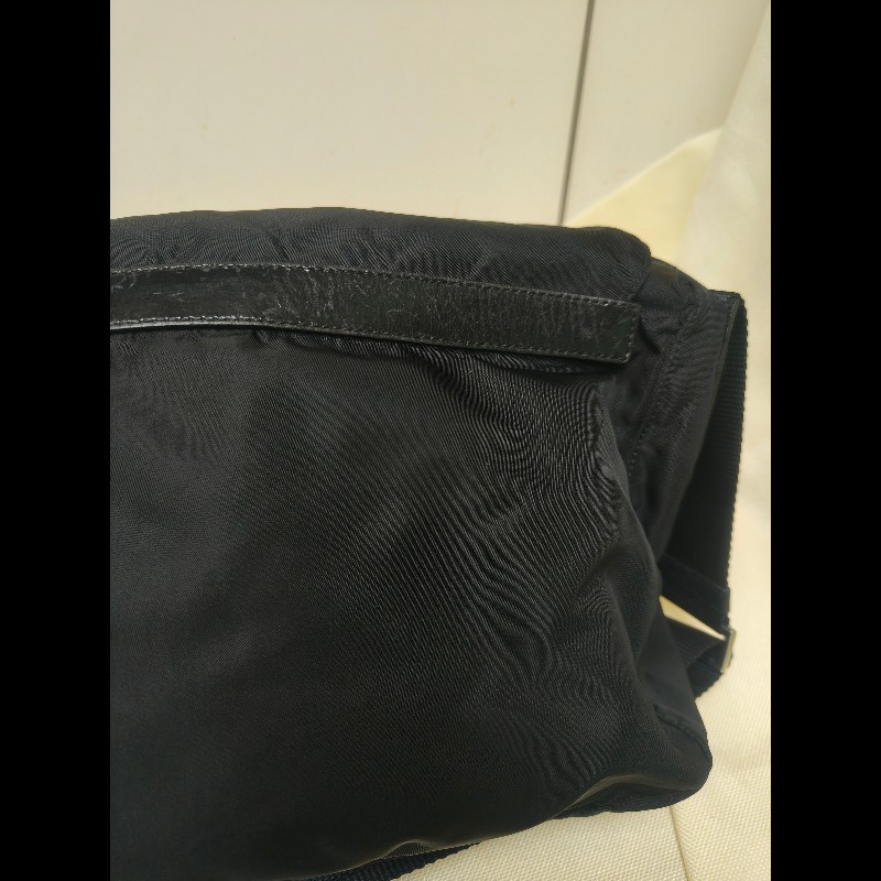 🔥年終狂降🔥【限時降價只到12/31(原18,800)】㊣✨PRADA✨(附防塵袋)普拉達 黑色 帆布 皮革 口袋 郵差包 肩背包 斜背包 /二手包/二手精品🌳二手樹屋🌳-25