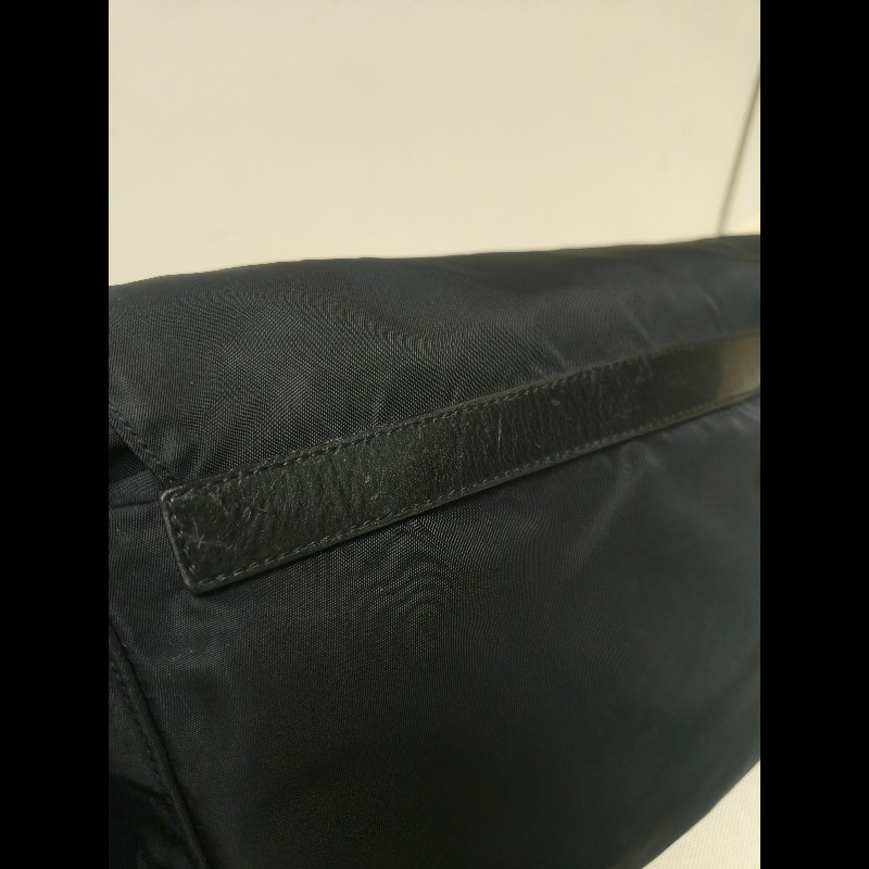 🔥年終狂降🔥【限時降價只到12/31(原18,800)】㊣✨PRADA✨(附防塵袋)普拉達 黑色 帆布 皮革 口袋 郵差包 肩背包 斜背包 /二手包/二手精品🌳二手樹屋🌳-26