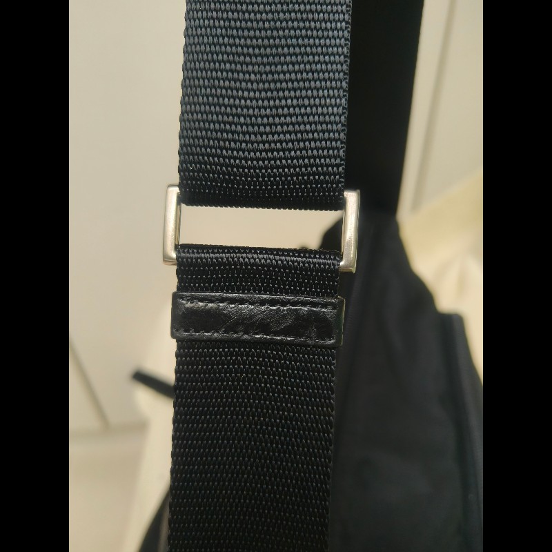 🔥年終狂降🔥【限時降價只到12/31(原18,800)】㊣✨PRADA✨(附防塵袋)普拉達 黑色 帆布 皮革 口袋 郵差包 肩背包 斜背包 /二手包/二手精品🌳二手樹屋🌳-29