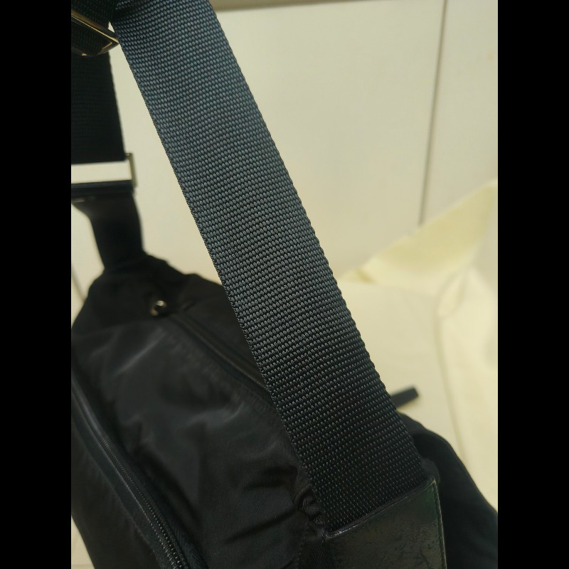 🔥年終狂降🔥【限時降價只到12/31(原18,800)】㊣✨PRADA✨(附防塵袋)普拉達 黑色 帆布 皮革 口袋 郵差包 肩背包 斜背包 /二手包/二手精品🌳二手樹屋🌳-31