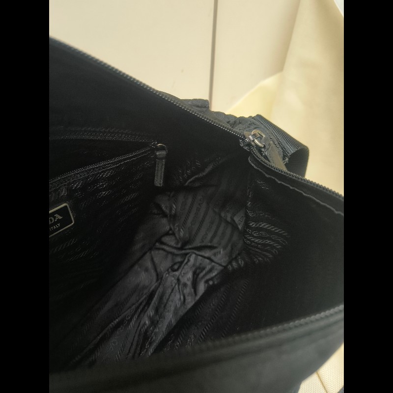 🔥年終狂降🔥【限時降價只到12/31(原18,800)】㊣✨PRADA✨(附防塵袋)普拉達 黑色 帆布 皮革 口袋 郵差包 肩背包 斜背包 /二手包/二手精品🌳二手樹屋🌳-42