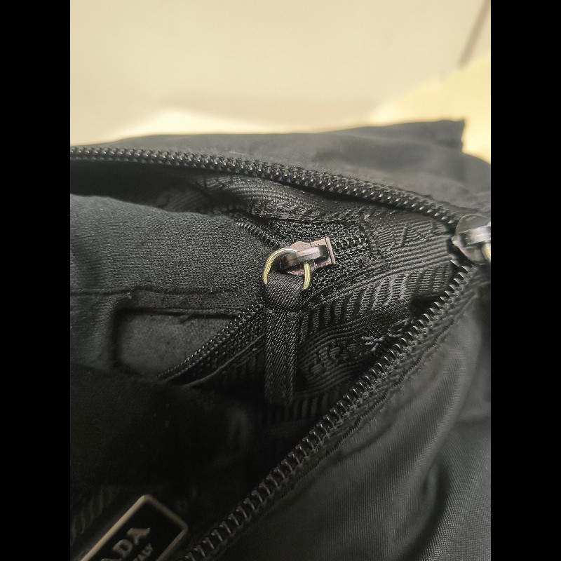 🔥年終狂降🔥【限時降價只到12/31(原18,800)】㊣✨PRADA✨(附防塵袋)普拉達 黑色 帆布 皮革 口袋 郵差包 肩背包 斜背包 /二手包/二手精品🌳二手樹屋🌳-47