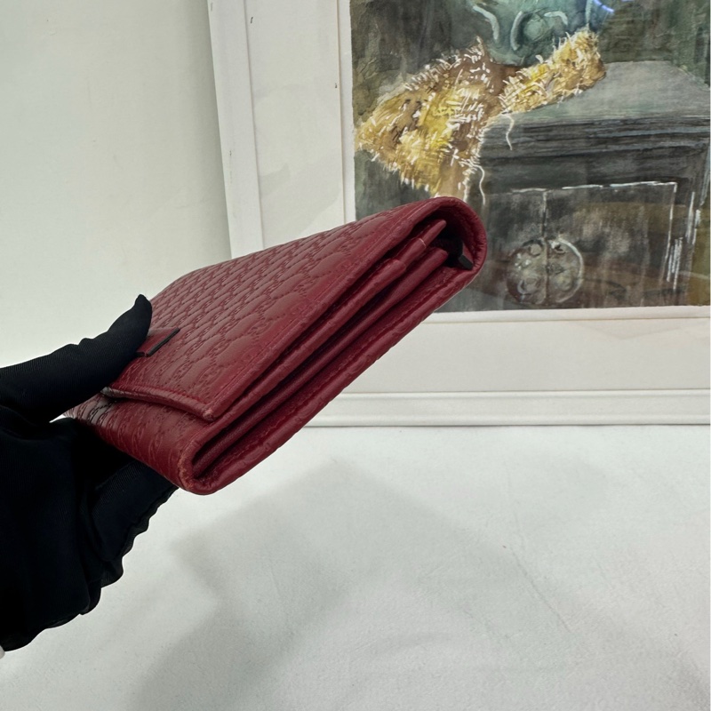 Gucci 暗花壓花皮夾-3