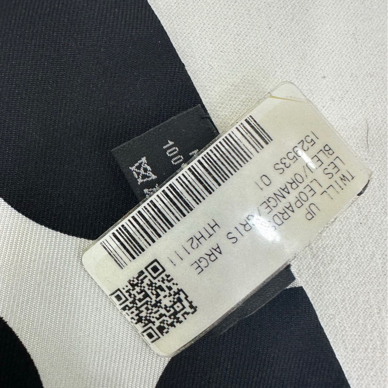 愛馬仕「花豹成雙」Twill up絲巾 全新 尺寸：11*85 全新-2