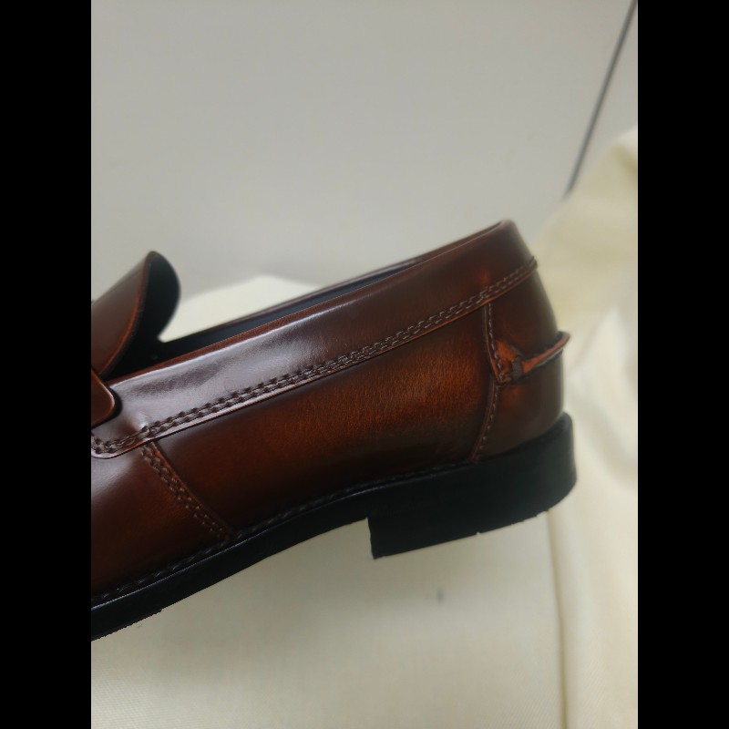 【8成新】㊣✨TOD'S✨（附鞋盒）**尺寸：8 1/2**陶德斯 咖啡色 皮革 漆皮 雲彩感 皮鞋 樂福鞋/二手鞋/二手精品/保證正品🌳二手樹屋🌳-7