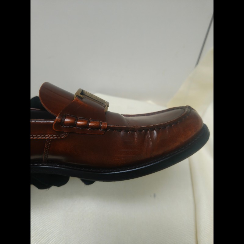 【8成新】㊣✨TOD'S✨（附鞋盒）**尺寸：8 1/2**陶德斯 咖啡色 皮革 漆皮 雲彩感 皮鞋 樂福鞋/二手鞋/二手精品/保證正品🌳二手樹屋🌳-10