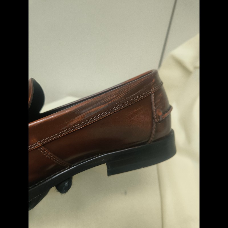 【8成新】㊣✨TOD'S✨（附鞋盒）**尺寸：8 1/2**陶德斯 咖啡色 皮革 漆皮 雲彩感 皮鞋 樂福鞋/二手鞋/二手精品/保證正品🌳二手樹屋🌳-25