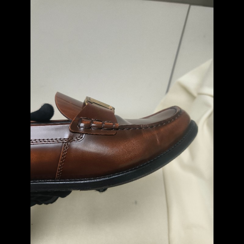 【8成新】㊣✨TOD'S✨（附鞋盒）**尺寸：8 1/2**陶德斯 咖啡色 皮革 漆皮 雲彩感 皮鞋 樂福鞋/二手鞋/二手精品/保證正品🌳二手樹屋🌳-28