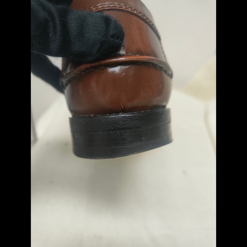 【8成新】㊣✨TOD'S✨（附鞋盒）**尺寸：8 1/2**陶德斯 咖啡色 皮革 漆皮 雲彩感 皮鞋 樂福鞋/二手鞋/二手精品/保證正品🌳二手樹屋🌳-34