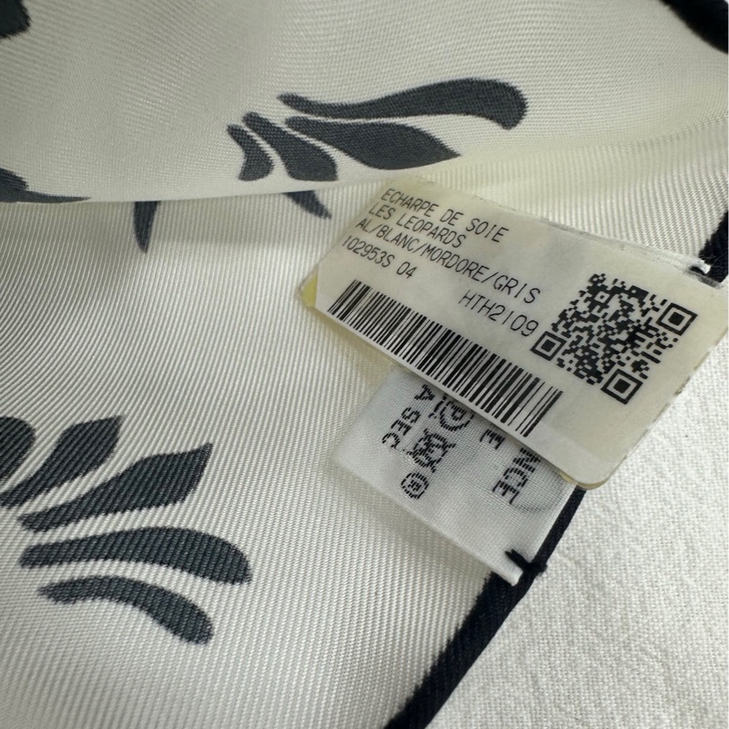 Hermes 愛馬仕絲巾180×30尺寸花豹成雙系列長twilly 全新-2
