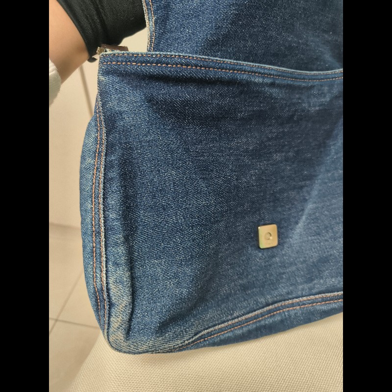 🔥年終狂降🔥【限時降價只到12/31（原22,800）】【8成新】㊣✨ FENDI✨芬迪 藍色 牛仔 掀蓋式 釘釦 法棍包 牛仔包 腋下包 肩背包/二手包/二手精品/保證正品🌳二手樹屋🌳-29