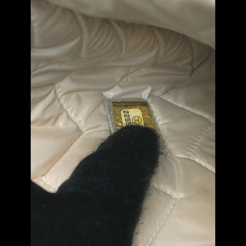 🔥年終狂降🔥【限時降價只到12/31(原18,800)】【8成新】㊣✨CHANEL✨(附防塵袋)香奈兒 小香 老香 銀色 羊皮 人字紋 雷標 保卡 手拿包/二手包/二手精品🌳二手樹屋🌳-30