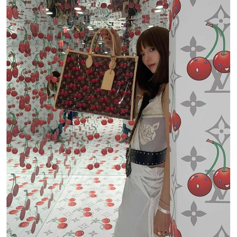 LOUIS VUITTON 村上櫻桃隨行 GM 手提包 大手提包 手提袋 方形包 m14306-3