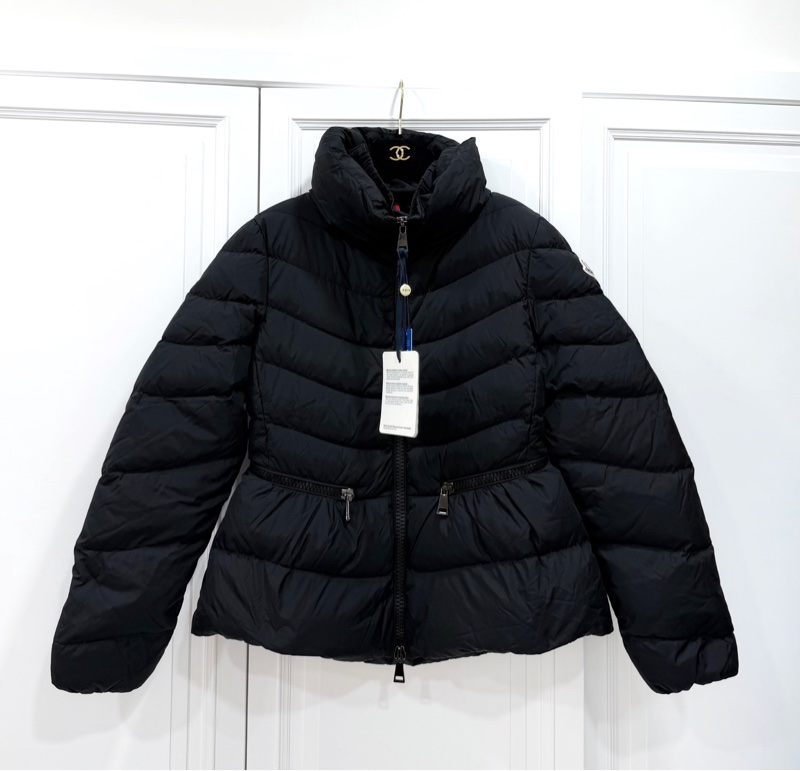 moncler 黑色 立領 輕羽絨 短版羽絨 羽絨外套 夾克 風衣外套 防風外套-10