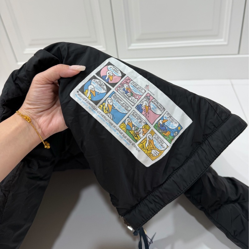 moncler 黑色 立領 輕羽絨 短版羽絨 羽絨外套 夾克 風衣外套 防風外套-19